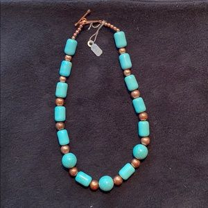 NWT Turquoise and Copper Necklace